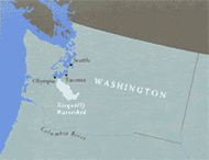 Location of the Nisqually River Basin Location of the Nisqually River Basin